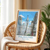Philadelphia City Art Print, Philadelphia Skyline View, Pennsylvania Travel Poster, US City Gift