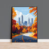 Atlanta Travel Poster, Travel Print of Atlanta, Georgia, Atlanta Art Lovers Gift, USA Gift, Wall Art Print NQ Media Designs