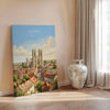 Beverley Minster Travel Poster, Beverley Yorkshire Wall Art, Historic Market Town Print, Gothic Cathedral Illustration, Beverley Gift