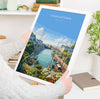Charlestown Travel Poster, Travel Print of Charlestown, England, Cornwall Art, Charlestown Art Lovers Gift, Wall Art Print