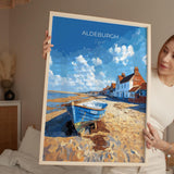 Aldeburgh Travel Poster, Travel Print of Aldeburgh, Aldeburgh Art Lovers Gift, Suffolk Coast Wall Art NQ Media Designs