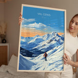 Val Cenis Wall Art Travel Print, Travel Poster of Val Cenis, Ski Poster, Val Cenis Art Gift, France Ski Art Travel Gift NQ Media Designs
