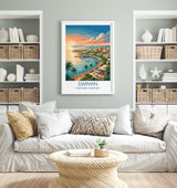 Darwin Australia Travel Poster, Darwin Waterfront Wall Art, Northern Territory Print, Tropical Cityscape Illustration, Australia Art Decor