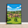 Framlingham Castle Poster, Suffolk Wall Art, Medieval Castle Print, English Travel Poster, Framlingham Gift