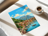 Varenna Lake Como Travel Poster | Italian Lakes, Italy Wall Art