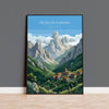 Picos De Europa National Park Travel Poster Wall ArtTravel Print of Picos De Europa, Spain Art Lovers Gift, Wall Art Print NQ Media Designs