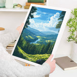 Kielder Forest Travel Print, Travel Poster of Kielder Forest, Kielder Water Reservoir, Kielder Forest Art, Northumberland Gift NQ Media Designs
