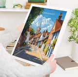 Stowmarket Travel Poster, Travel Print of Stowmarket, Stowmarket Art Lovers Gift, Suffolk Countryside Wall Art NQ Media Designs