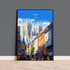 York Travel Print Wall Art, City of York Travel Poster, English Cities Art Gift, Wall Art Print NQ Media Designs