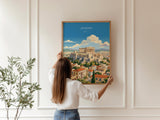 Athens Travel Poster | Acropolis, Greece Wall Art
