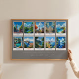 Favourite Places Travel Gift, Personalised Travel Memories Poster, Travel Print Collage, Custom Souvenir Gift for Travel Lovers NQ Media Designs