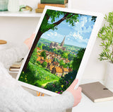 Chichester Travel Print Wall Art, West Sussex Travel Poster, English Countryside Art Gift, Wall Art Print NQ Media Designs