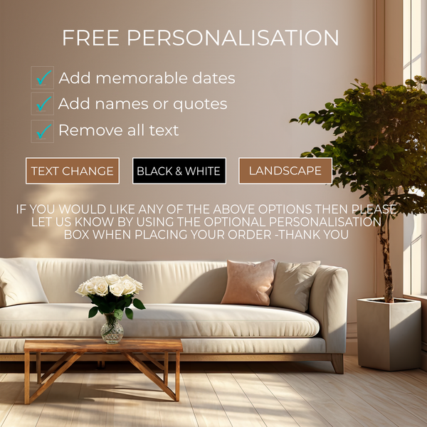 The image is a living room with a sofa, a coffee table, and a potted plant. The sofa has a vase of white roses on it. The room has a neutral color scheme with a wooden floor and a large window. The image does not contain any text, and there are no specific actions or objects described.