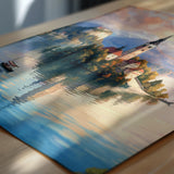 Lake Bled Travel Poster, Travel Print of Lake Bled, Slovenia, Slovenia Art, Lake Bled Gift, Wall Art Print NQ Media Designs