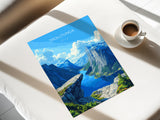 Trolltunga Travel Poster, Travel Print of Fjords, Norway Poster, Trolltunga Art Gift, Norway Art Lovers Travel Gift NQ Media Designs
