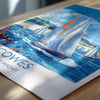 Cowes Travel Print Wall Art, Travel Poster of Cowes, Cowes Gift, Cowes Art, Sailing Art, Isle of Wight Gift,