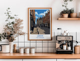 Leeds Travel Wall Art Print, Travel Poster of Leeds,West Yorkshire Wall Print, English City Art Gift NQ Media Designs