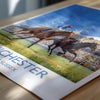 Chichester Horse Racing Poster – Elegant Goodwood Race Day Print, West Sussex Countryside, Vintage British Sporting Art