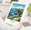 Dingle Poster, Travel Print of Dingle, County Kerry, Ireland Coast, Travel Wall Art Gift