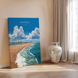 Skegness Travel Print Wall Art, Travel Poster of Skegness, England, Lincolnshire Seaside Art Lovers Gift, Travel Art Gift NQ Media Designs