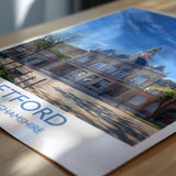 Retford Travel Poster Wall Art, Travel Print of Retford, Nottinghamshire, England, English Market Town Gift, Nottingham Art NQ Media Designs