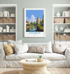 Canterbury Travel Print, Travel Poster of Canterbury, England, Canterbury Cathedral, Kent Art Lovers Gift, Wall Art Print