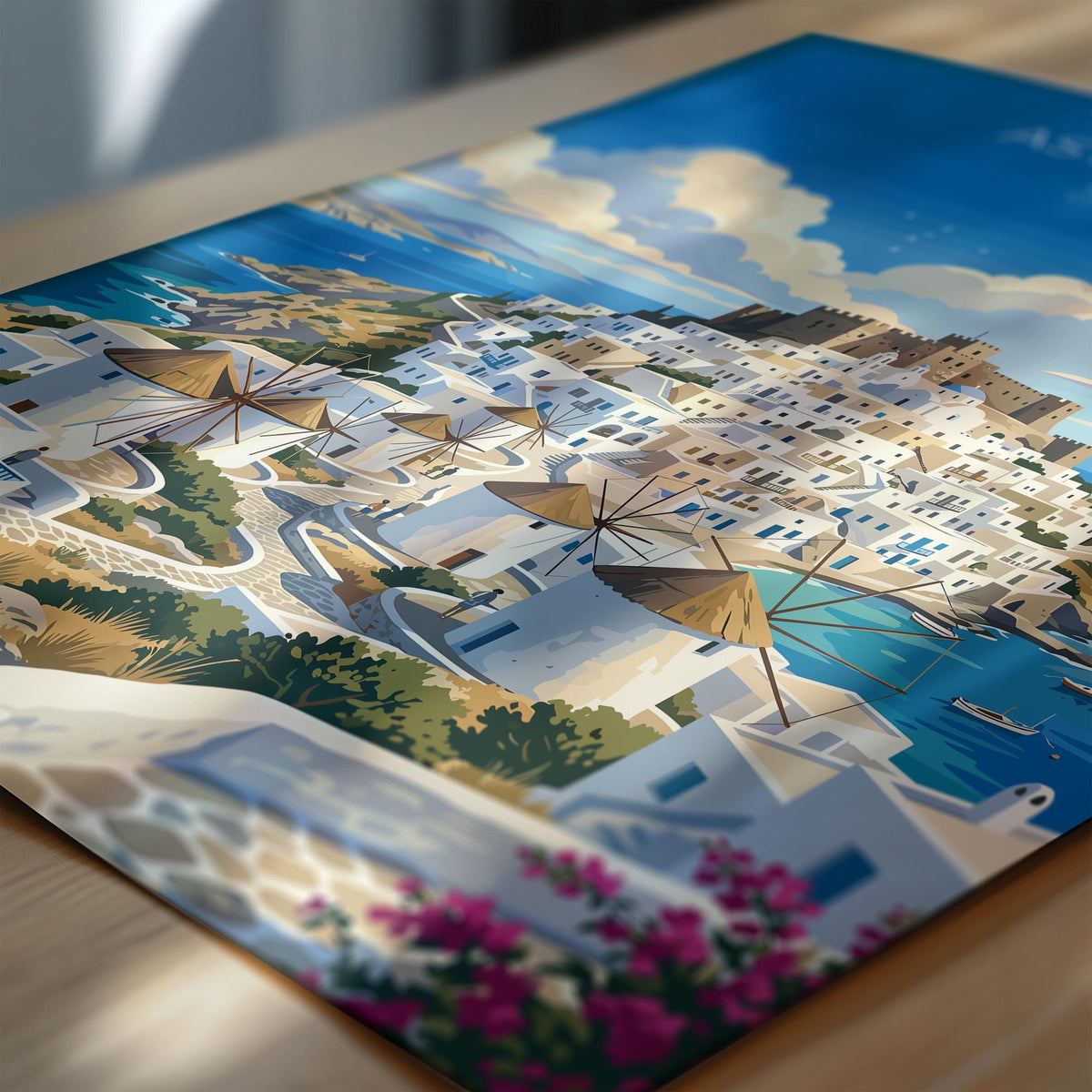 Astypalaia Travel Poster | Dodecanese Island, Greece Wall Art