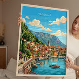 Varenna Lake Como Travel Poster | Italian Lakes, Italy Wall Art