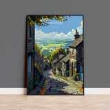 Skipton Travel Poster Wall Art, Travel Print of Skipton, Skipton Art Print, North Yorkshire Wall Print, Yorkshire Art Lovers Gift NQ Media Designs