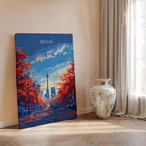Berlin Travel Poster Wall Art, Travel Print of Berlin, Berlin Art Lovers Gift, Germany Art Gift NQ Media Designs
