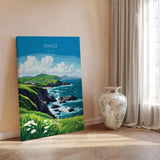 Dingle Print, Travel Poster of Dingle, County Kerry Art, Ireland Coast, Travel Wall Art Gift NQ Media Designs