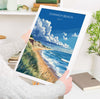 Dunwich Beach Travel Poster, Travel Print of Dunwich Beach,Dunwich Beach Art Lovers Gift, Suffolk Coast Wall Art