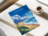 Dunwich Beach Travel Poster, Travel Print of Dunwich Beach,Dunwich Beach Art Lovers Gift, Suffolk Coast Wall Art NQ Media Designs