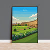 Bath Travel Print, Travel Poster of Bath, England, Cotswolds Art, English City Gift, Avon Wall Art Print NQ Media Designs