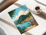 Lake Iseo Travel Poster | Italian Lakes, Italy Wall Art