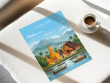 Chiang Mai Travel Poster, Travel Print of Chiang Mai, Thailand, Chiang Mai Art Lovers Gift, Wall Art Print NQ Media Designs