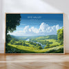 Wye Valley Landscape Travel Poster Wall Art, Wye Valley Travel Print, English Countryside Art Gift, Wall Art Print NQ Media Designs