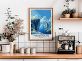 Preikestolen Travel Print, Travel Poster of Fjords, Norway Poster, Preikestolen Art Gift, Norway Art Lovers Travel Gift NQ Media Designs