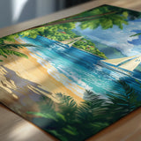 Cook Islands Travel Print Wall Art, Travel Poster of Cook Islands, South Pacific Islands Art Lovers Gift NQ Media Designs