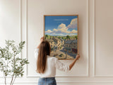 Grassington Poster, Yorkshire Dales Wall Art, North Yorkshire Print, England Travel Poster, Grassington Gift