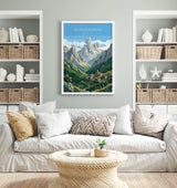 Picos De Europa National Park Travel Poster Wall ArtTravel Print of Picos De Europa, Spain Art Lovers Gift, Wall Art Print NQ Media Designs