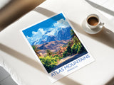 Atlas Mountains Travel Print Wall Art, Poster of Atlas Mountains Art Lovers Gift, Morocco Desert Wall Art NQ Media Designs