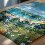 Abersoch Travel Poster Wall Art, Abersoch Travel Print, Wales, Welsh Art, Abersoch Art lovers Gift, Wall Art Print NQ Media Designs