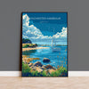 Chichester Harbour Travel Print Wall Art, West Sussex Travel Poster, English Countryside Art Gift, Wall Art Print NQ Media Designs