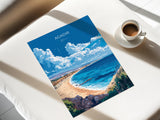 Agadir Travel Poster Wall Art, Travel Print of Agadir, Agadir Art Lovers Gift, Morocco Wall Art NQ Media Designs