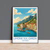 Limone sul Garda Travel Print | Lakeside Harbour, Italy Wall Art