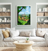 Chichester Travel Print Wall Art, West Sussex Travel Poster, English Countryside Art Gift, Wall Art Print NQ Media Designs