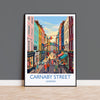 Carnaby Street Print, London Wall Art with Border, Soho London Poster, Carnaby Street Gift Print, British Travel Print