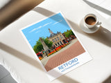 Retford Travel Poster Wall Art, Travel Print of Retford, Nottinghamshire, England, English Market Town Gift, Nottingham Art NQ Media Designs