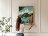 Lake Iseo Travel Poster | Italian Lakes, Italy Wall Art